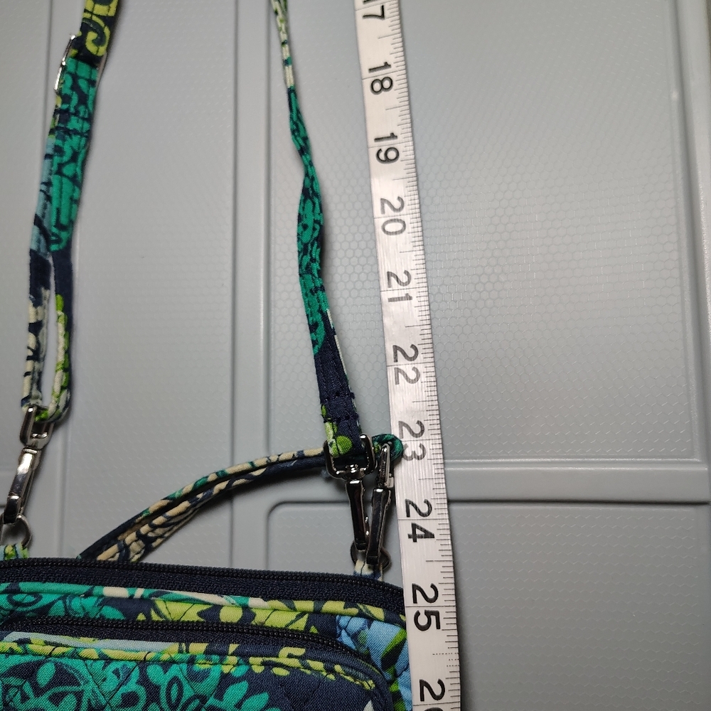 Vera Bradley Caribbean Sea Crossbody Wallet Wristlet - Picture 5 of 11